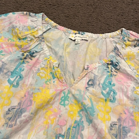 Kerri Rosenthal Colorful Art To Wear Blouse - Picture 6 of 6